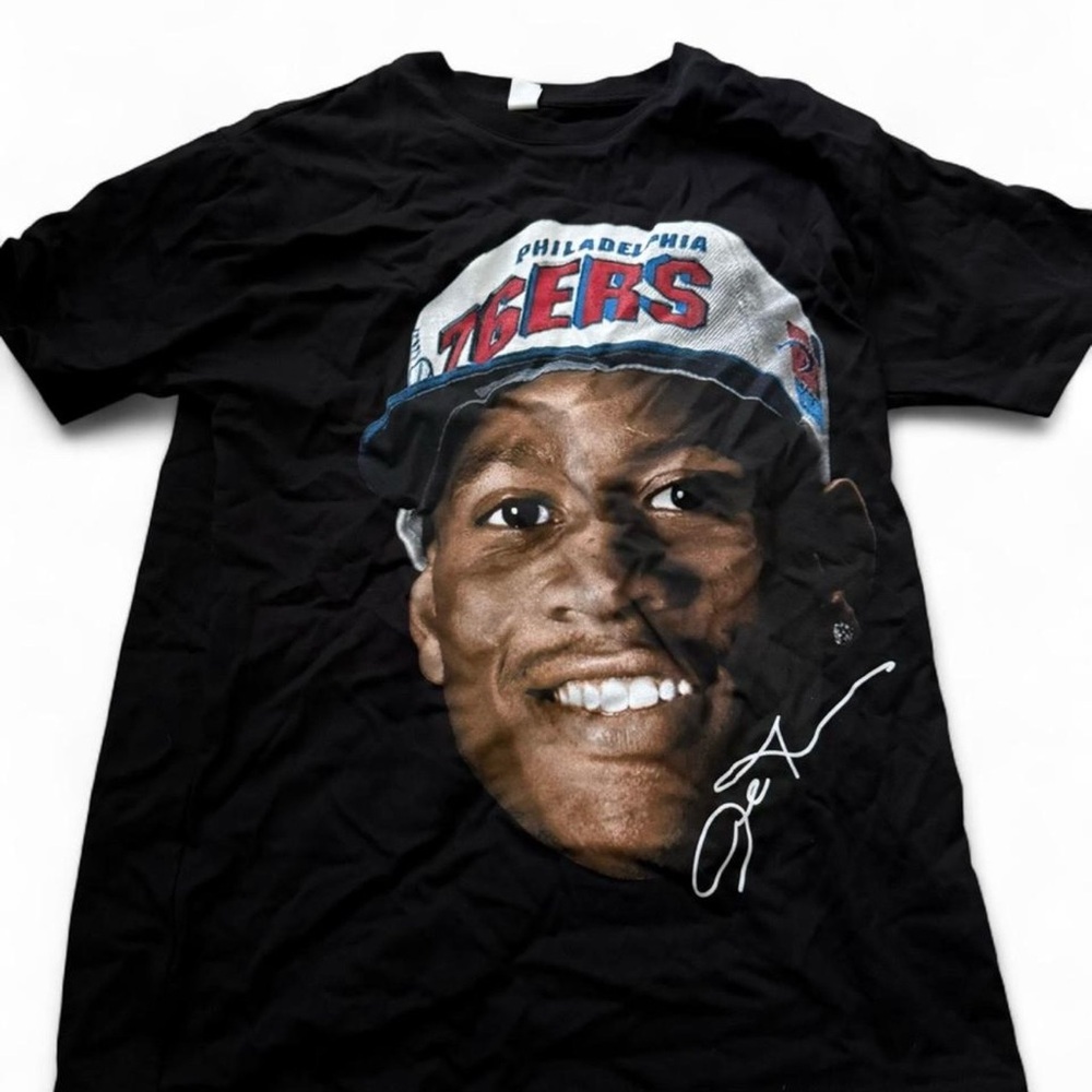 Allen Iverson Black Graphic T-Shirt